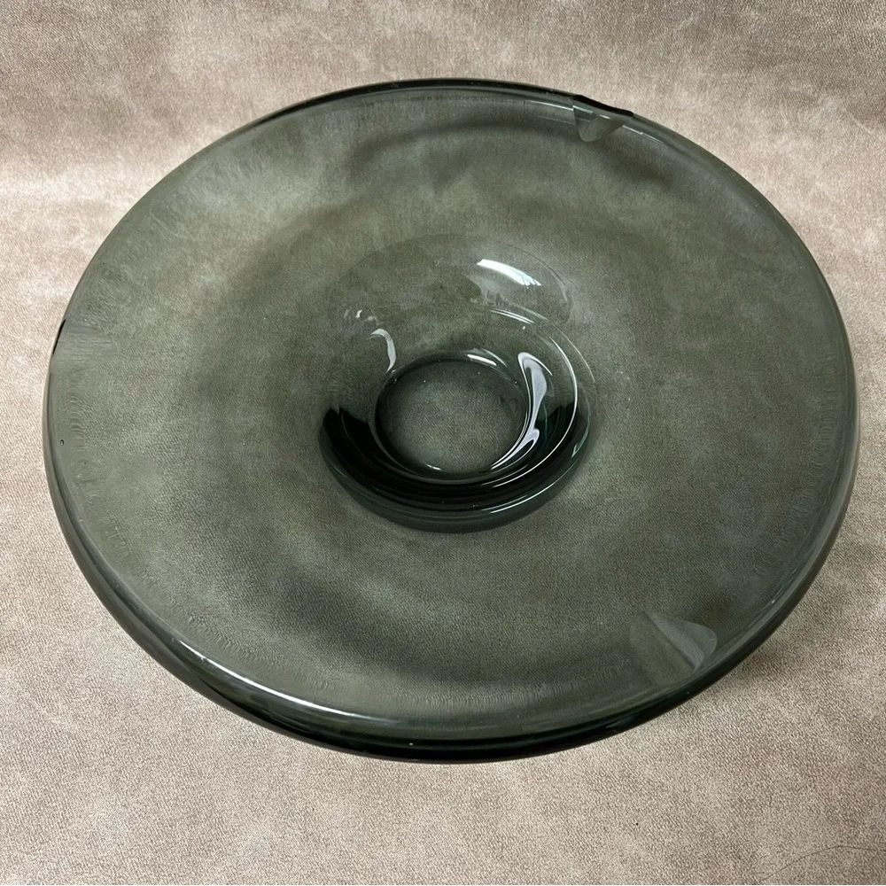 A.D. Copier - Glasfabriek Leerdam - Heavy glass dish, CA 1937 - Glass
